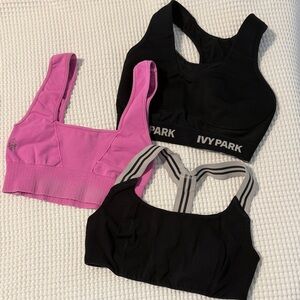 IVY PARK and Free People Active Bra Trio